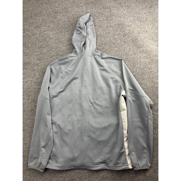 Columbia Jacket Mens Large Gray Hooded Full Zip Waffle Knit Lightweight Outdoor - Picture 6 of 6